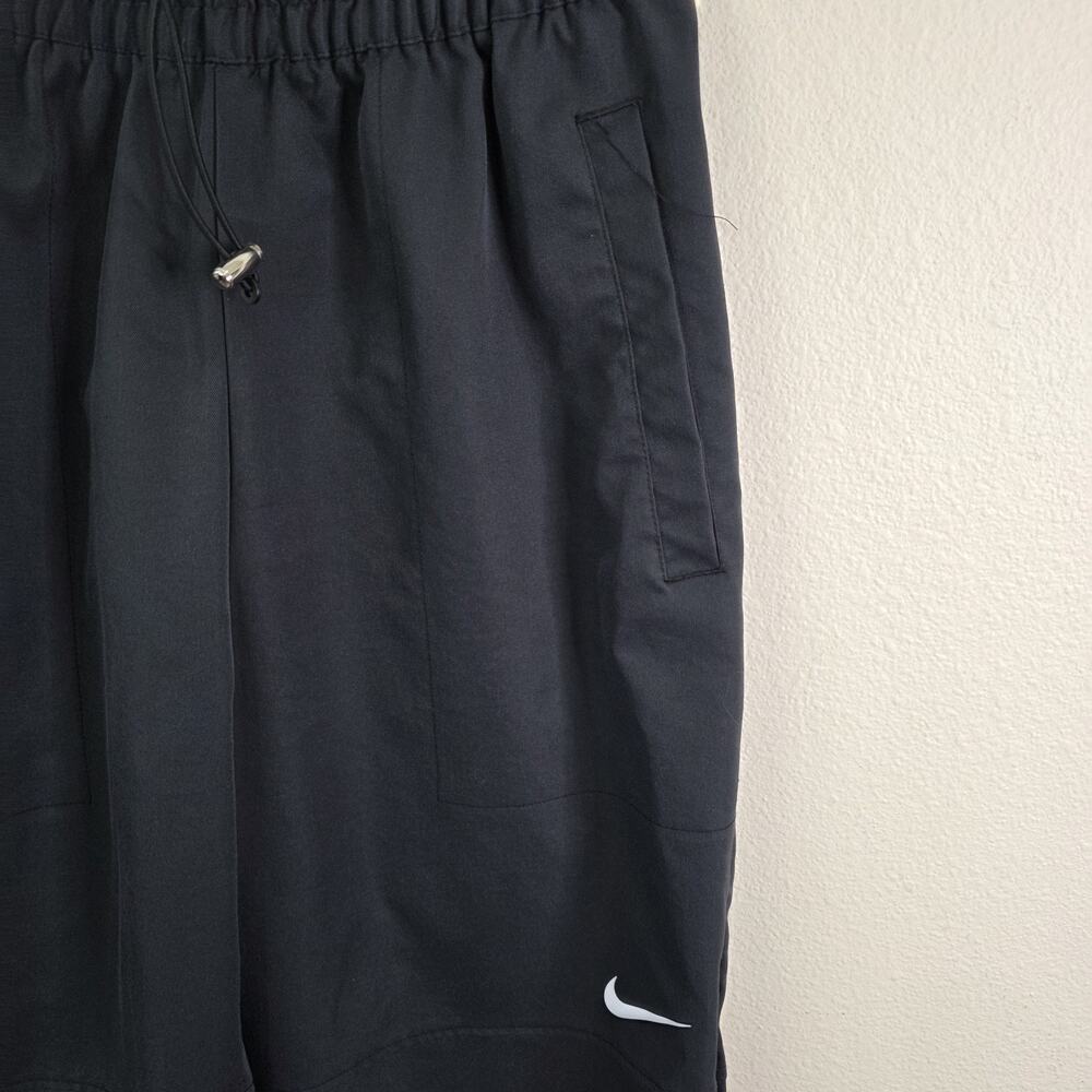 Nike Sportswear Woven Swoosh Joggers Pants Pockets Black Womens Size Small - Picture 2 of 7
